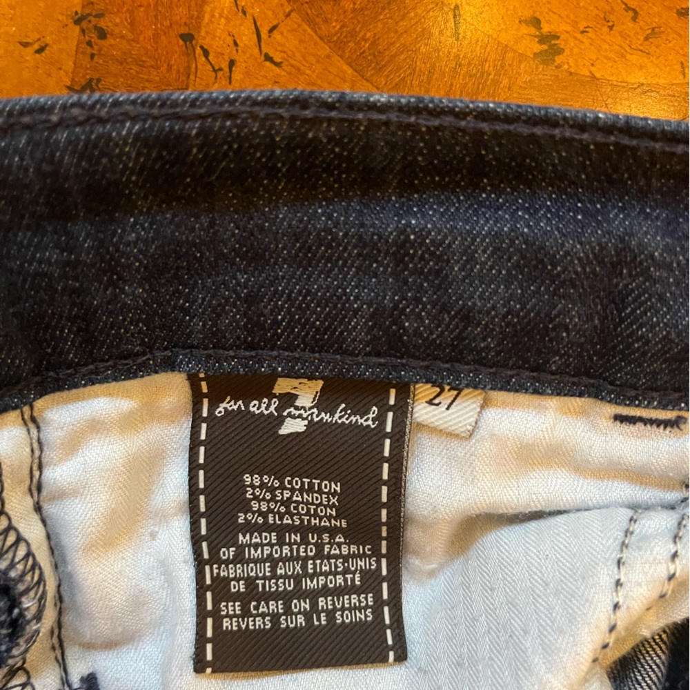 7 for all mankind high waist boot cut, size 27